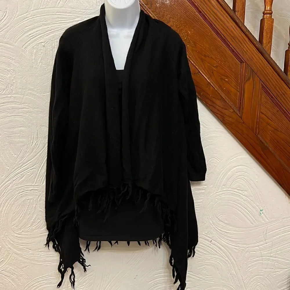Cynthia Rowley merino wool fringes sweater size XS‎